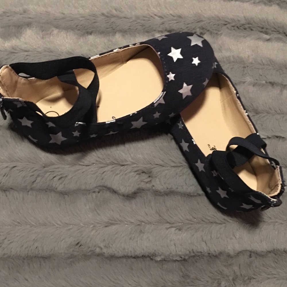 Toddler Navy blue with stars ballet flats